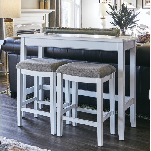 Red Barrel Studio® Edip 36"H Sofa Pub Table with Nested Stools & Reviews Wayfair